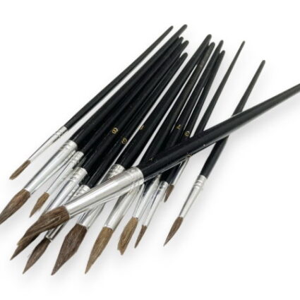 TOOLZONE 12PC POINTED ARTIST BRUSHES