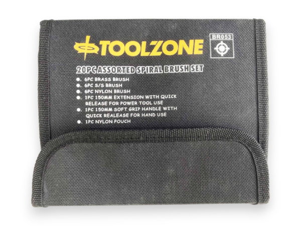 TOOLZONE 20PC DETAIL SPIRAL BRUSH SET - Image 4