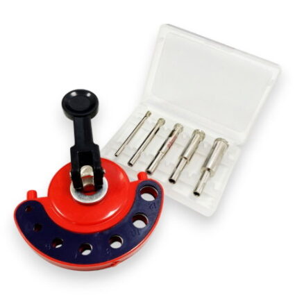 TZ 6PC DIA. HOLE SAWS C/W GUIDE JIG SET
