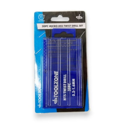 TOOLZONE 20PC MICROBOX PRECISION DRILLS