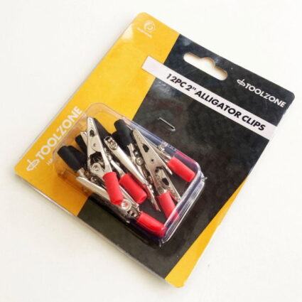 T/ZONE 12PC 2” INS ALLIGATOR CLIPS