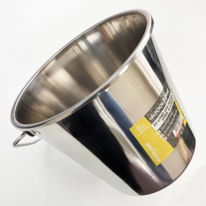 T/ZONE 12 LITRE STAINLESS STEEL BUCKET