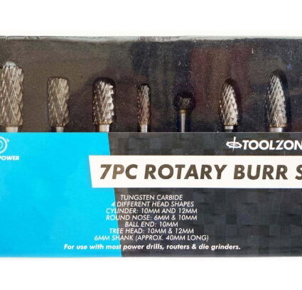 TZ 7PC TUNGSTEN CARBIDE ROTARY BURRS