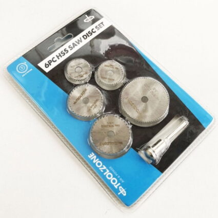 TOOLZONE 6PC HSS SAW DISCS