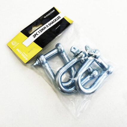 TOOLZONE 3PC 12MM D SHACKLES