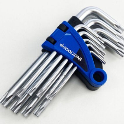 TOOLZONE 9PC SHORT STAR KEYS T10 TO T50