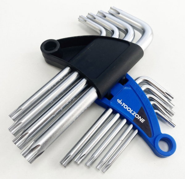 TOOLZONE 9PC SHORT STAR KEYS T10 TO T50 - Image 2