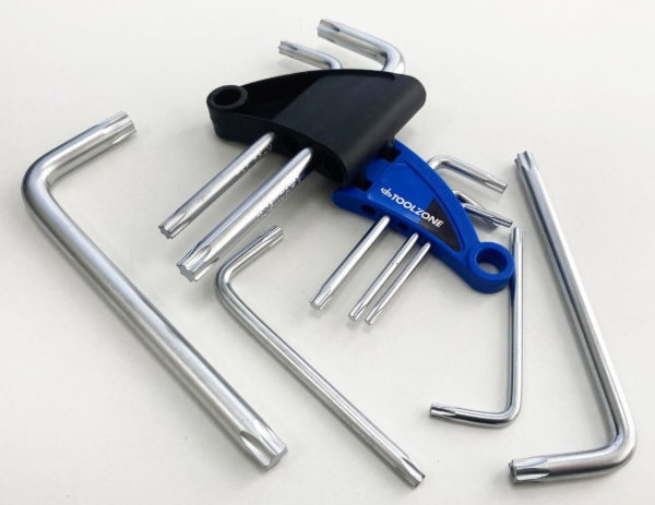 TOOLZONE 9PC SHORT STAR KEYS T10 TO T50 - Image 4