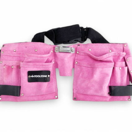 TOOLZONE PINK DOUBLE TOOL POUCH