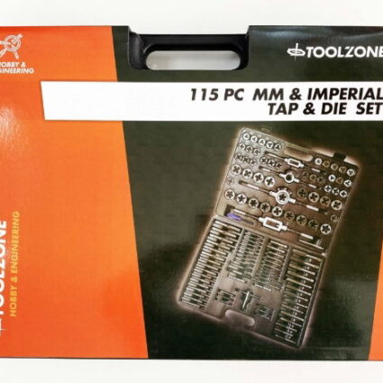 TOOLZONE 115PC IMPERIAL TAP & DIE SET