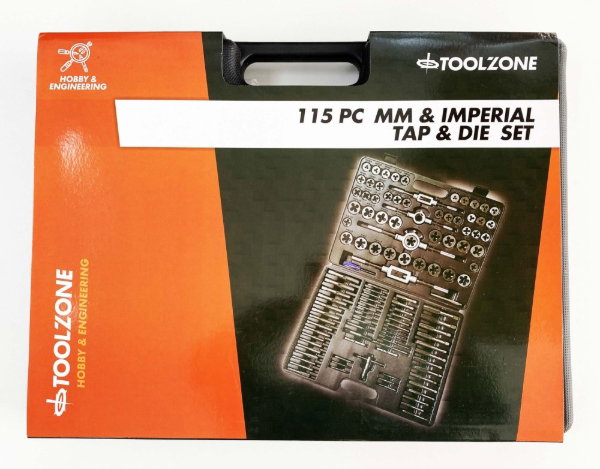 TOOLZONE 115PC IMPERIAL TAP & DIE SET